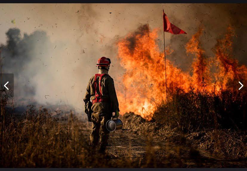 Incêndio na região do Manso ameaça Chapada dos Guimarães