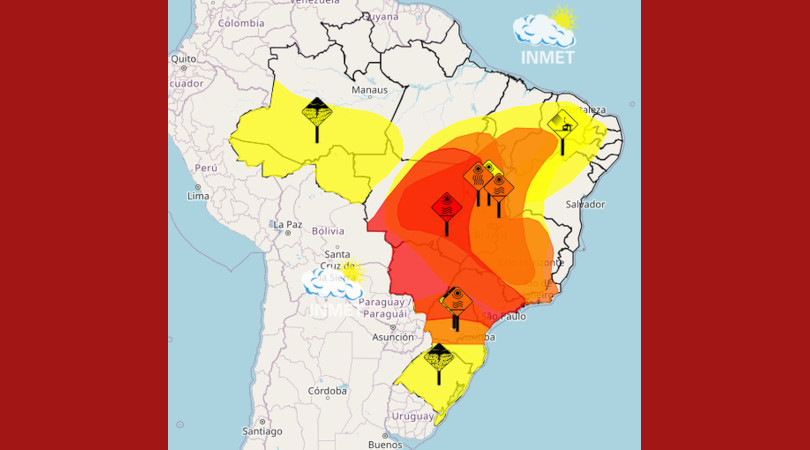 Inmet eleva o alerta de perigo por calor intenso em 9 Estados