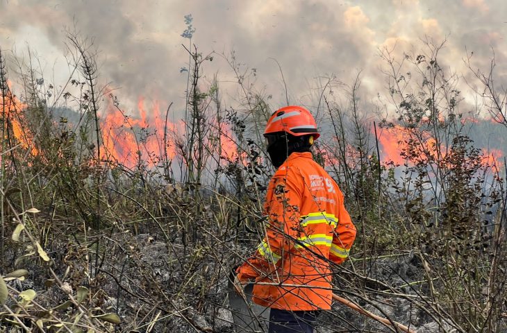 Incêndio de grandes proporções atinge Bonito (MS)