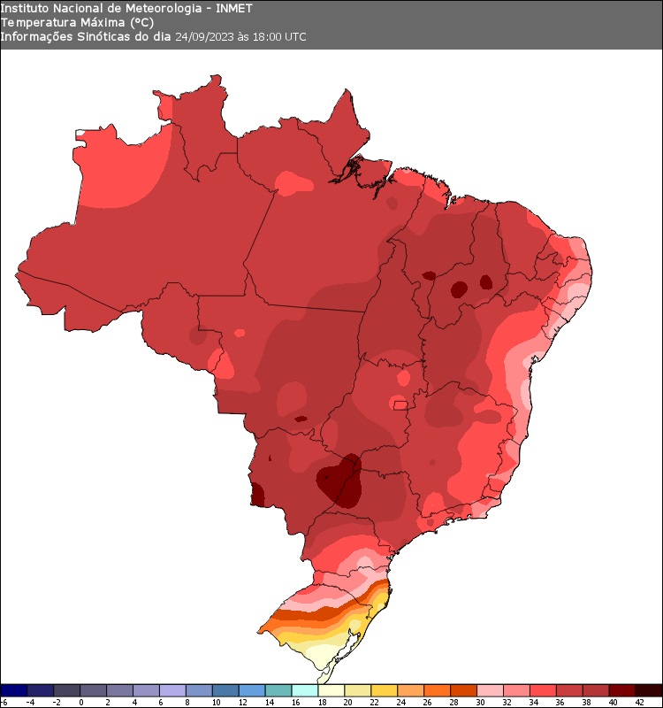 MetSul alerta que calor aumentará após 40ºC em onze Estados