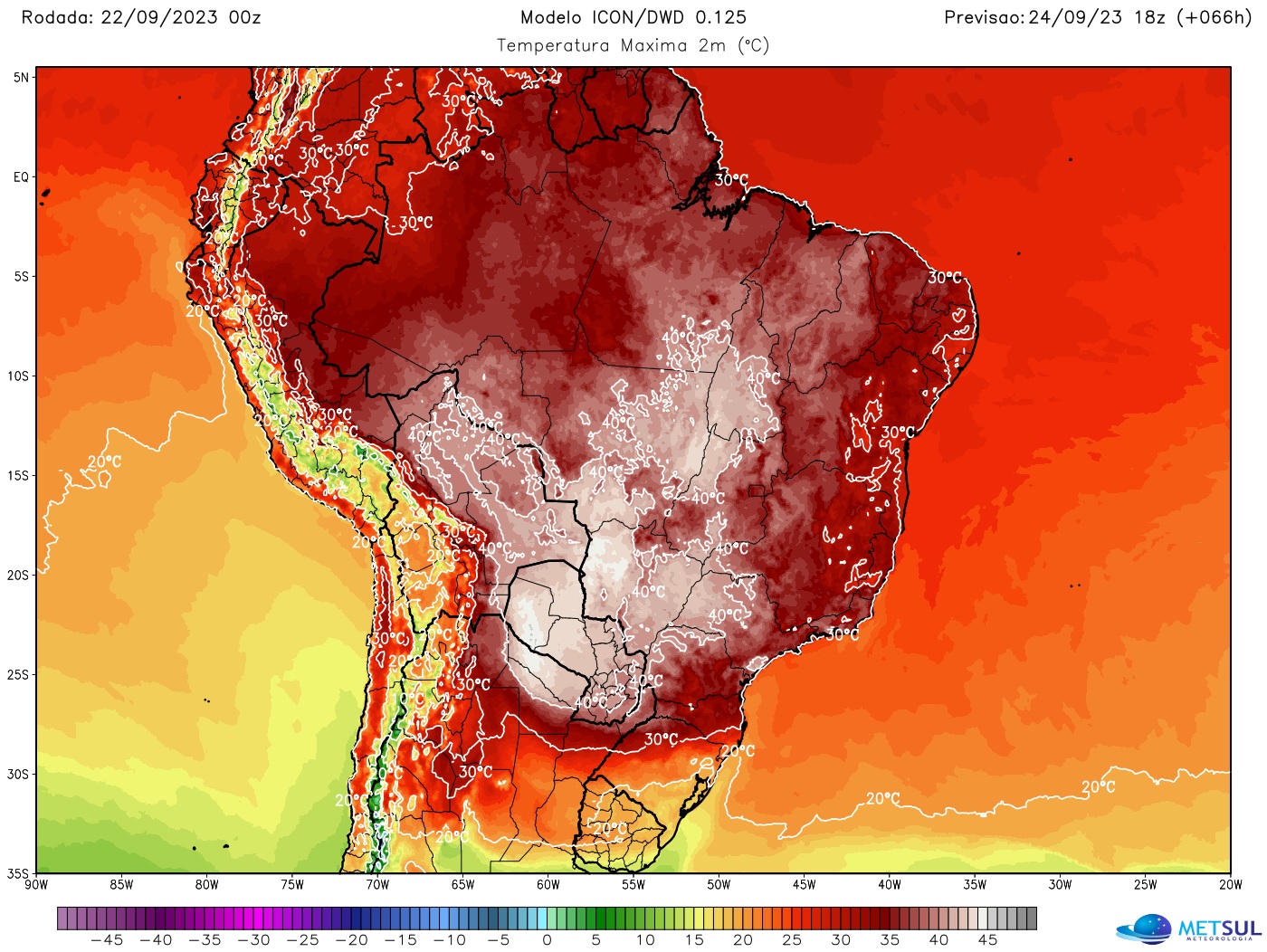 Brasil: um dos lugares mais quentes do mundo neste fim de semana